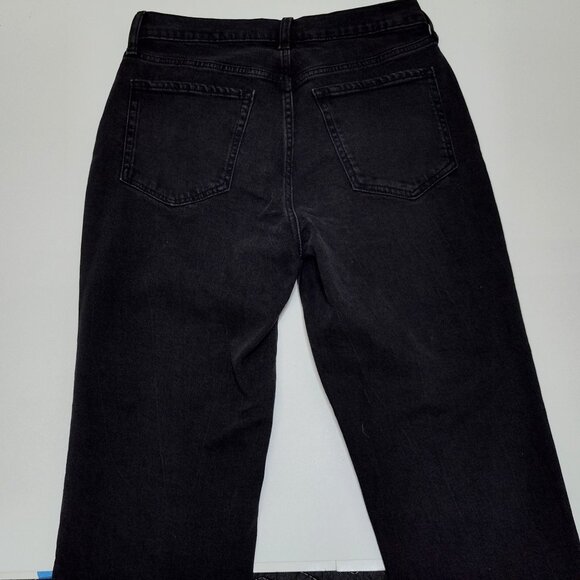 Old Navy High-Rise O.G. Straight Cut-Off Ankle Jean Secret-Smooth Pockets Size 8 - Picture 4 of 10